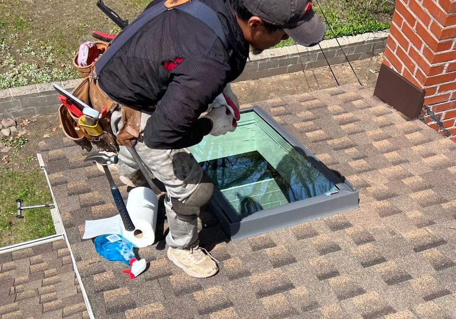 Skylight installation by The Good Roofer in the Rochester area